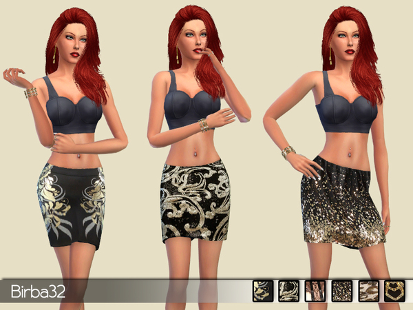 Sims 4 Triumph mini skirts by Birba32 at TSR