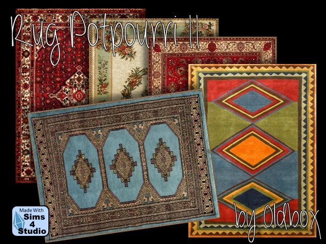 Sims 4 Potpourri II rugs by Oldbox at All 4 Sims