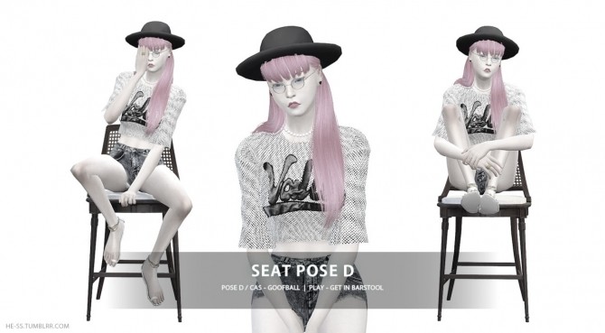 Sims 4 SEAT POSE M,D CAS&PLAY at HESS