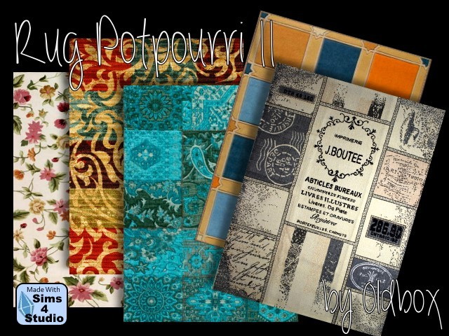 Sims 4 Potpourri II rugs by Oldbox at All 4 Sims