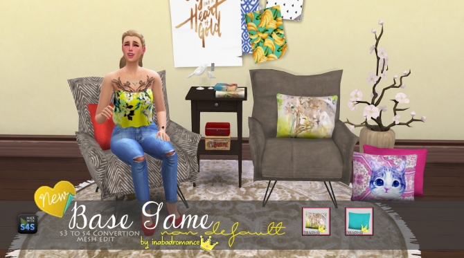 Sims 4 Throw Pillows at In a bad Romance