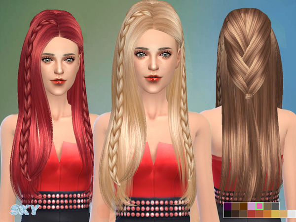 Sims 4 Hair 233 by Skysims at TSR