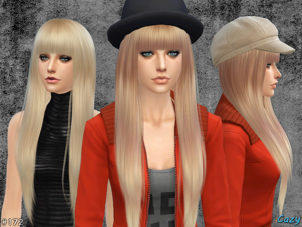 Sims 4 Izzy Female Hair by Cazy at TSR