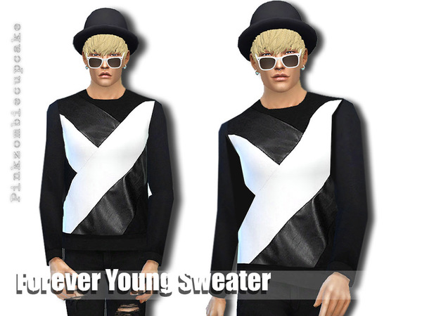 Sims 4 Forever Young Sweater by Pinkzombiecupcakes at TSR