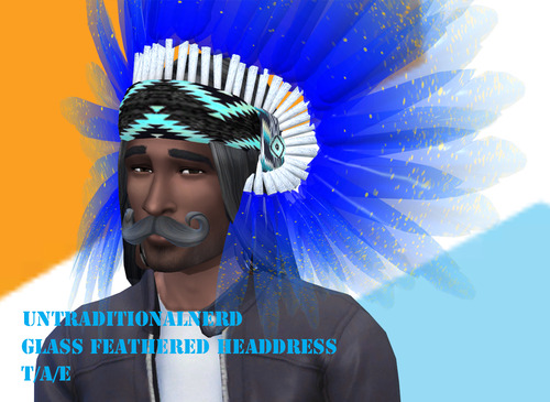Sims 4 Glass Feathered Headdress at Untraditional NERD
