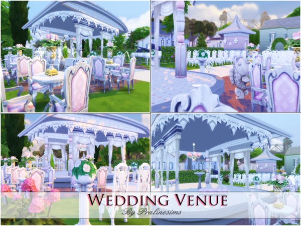 Sims 4 Wedding Venue by Pralinesims at TSR