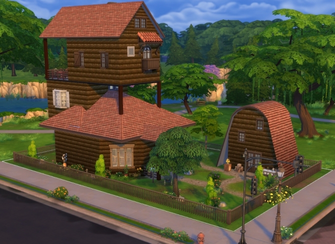 Sims 4 The Burrow house by Katzentanja at Mod The Sims