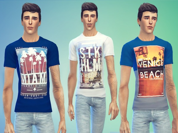 Sims 4 Around the World t shirts for males by Odey92 at TSR