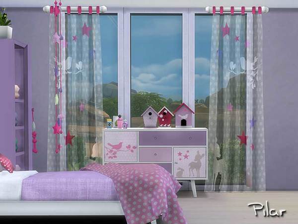 Sims 4 Cassandre Bedroom S4 by Pilar at TSR