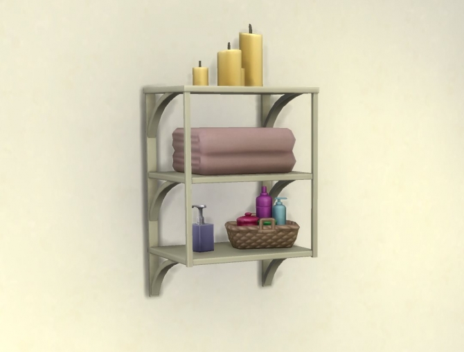 Sims 4 Functional Towel Rack by plasticbox at Mod The Sims
