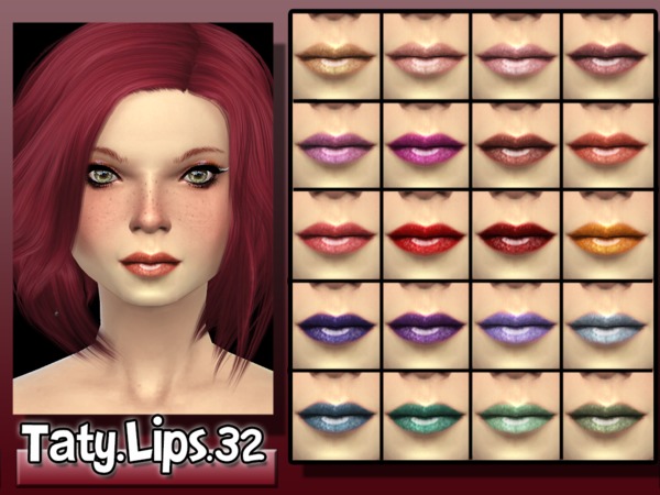 Sims 4 Lips 32 by tatygagg at TSR
