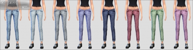 Sims 4 Acid Jeans by Vampire aninyosaloh at Mod The Sims