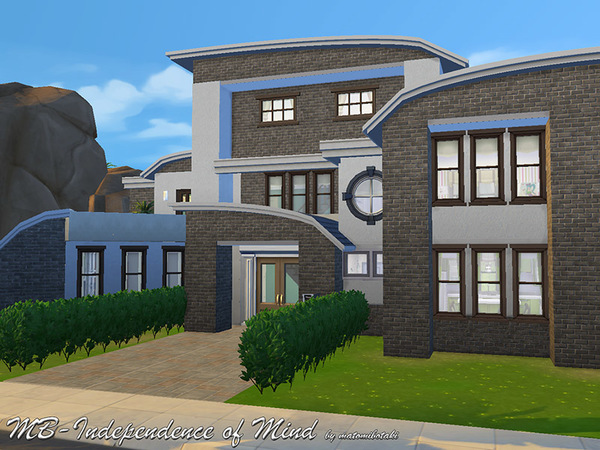 Sims 4 MB Independence of Mind house by matomibotaki at TSR