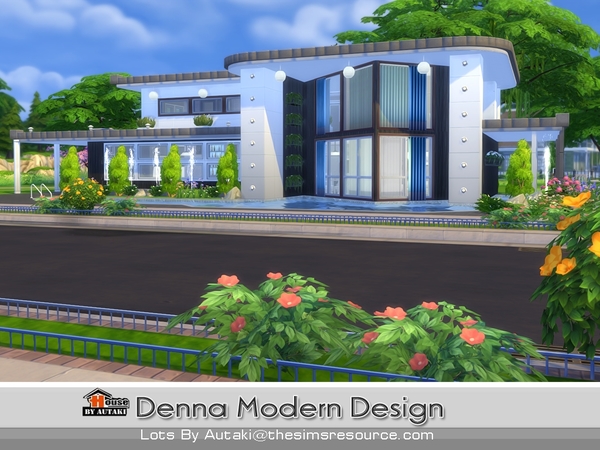 Sims 4 Denna Modern Design by Autaki at TSR