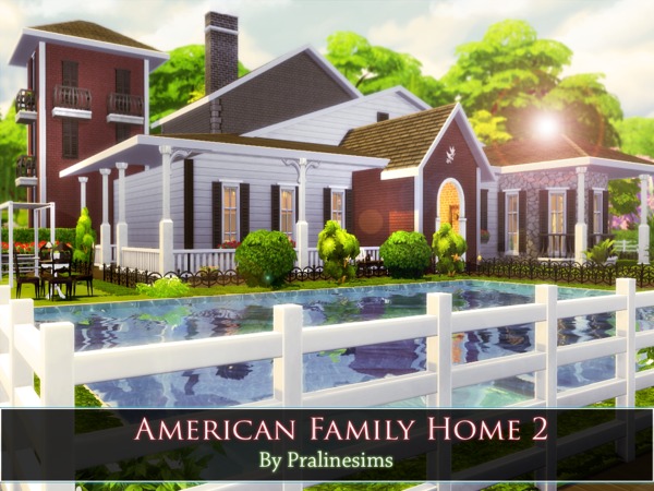 Sims 4 American Family Home 2 by Pralinesims at TSR