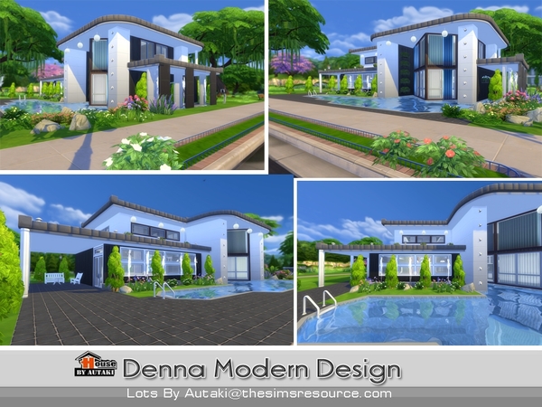 Sims 4 Denna Modern Design by Autaki at TSR