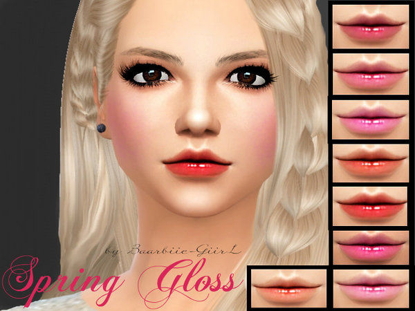 Sims 4 Spring Gloss by Baarbiie GiirL at TSR
