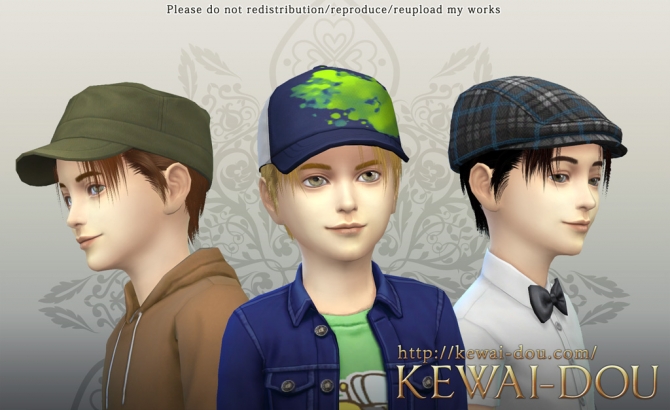 Sims 4 Levi’s hair for child male by Mia at KEWAI DOU