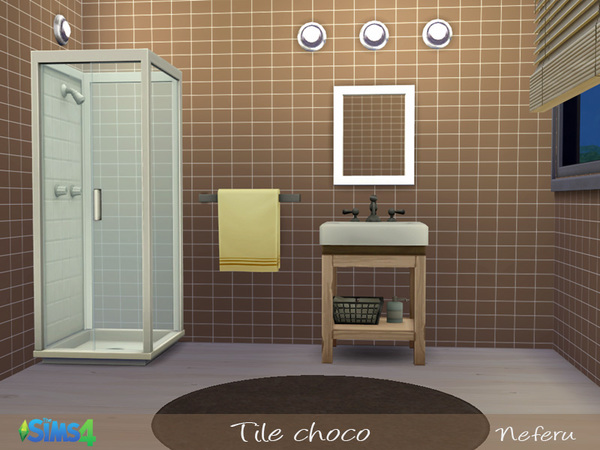 Sims 4 Tile choco by Neferu at TSR