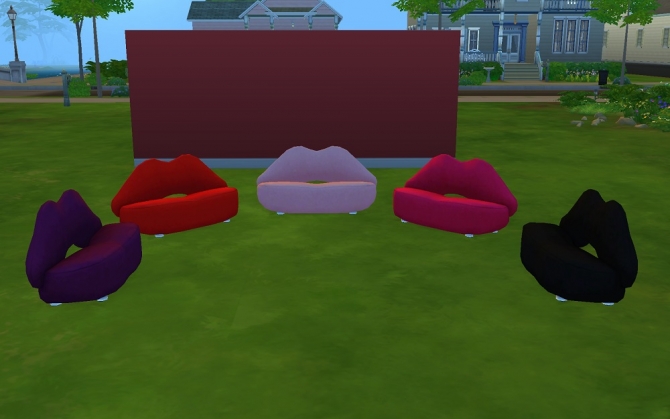 Sims 4 Lips of Loveseat ts3 to ts4 by g1g2 at Mod The Sims