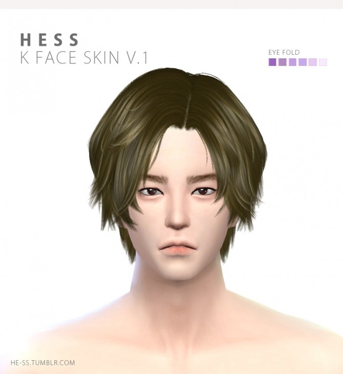 Sims 4 K face skin v.1 at HESS
