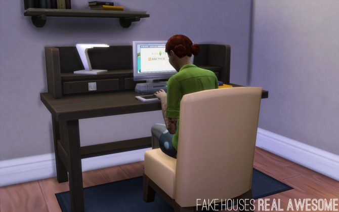 Sims 4 Lap of Luxury Modern Chair as Desk/Dining Chair at Fake Houses Real Awesome