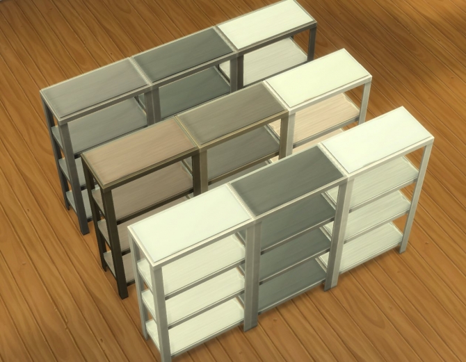 Sims 4 RAW Shelves by plasticbox at Mod The Sims