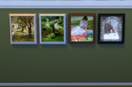 4 painting sets at Henrietta’s Sims