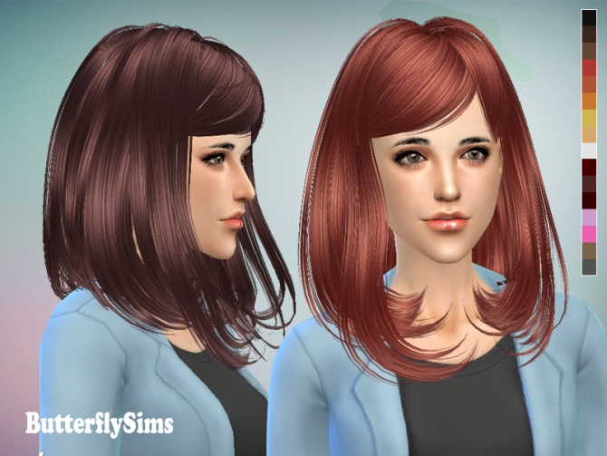 Sims 4 B fly Hair 058 (Pay) by YOYO at Butterfly Sims