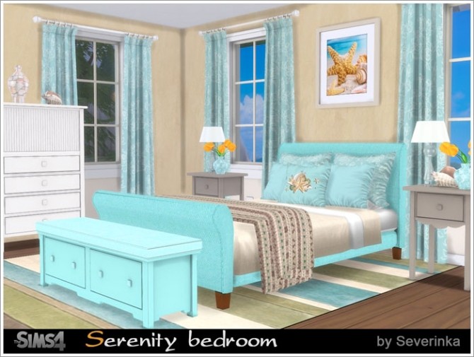 Sims 4 Serenity bedroom at Sims by Severinka