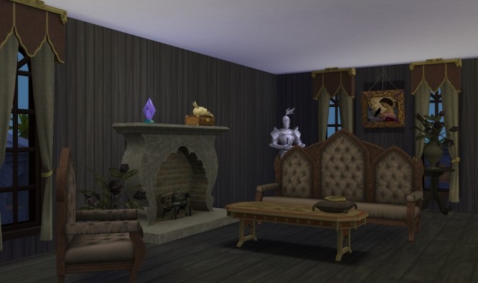 Sims 4 Gothique Living set ts3 to ts4 by g1g2 at Mod The Sims
