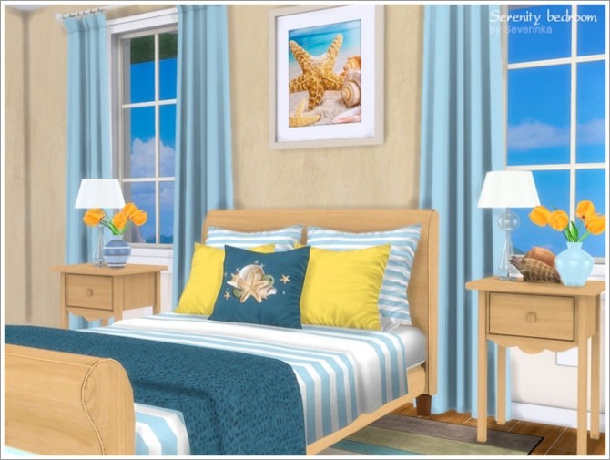 Sims 4 Serenity bedroom at Sims by Severinka