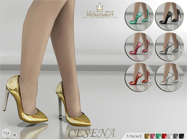 Sims 4 Madlen Cesena Shoes by MJ95 at TSR