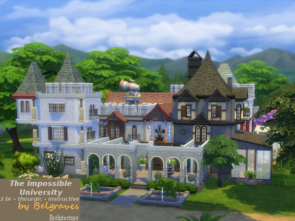 Sims 4 The impossible University by Leander Belgraves at TSR