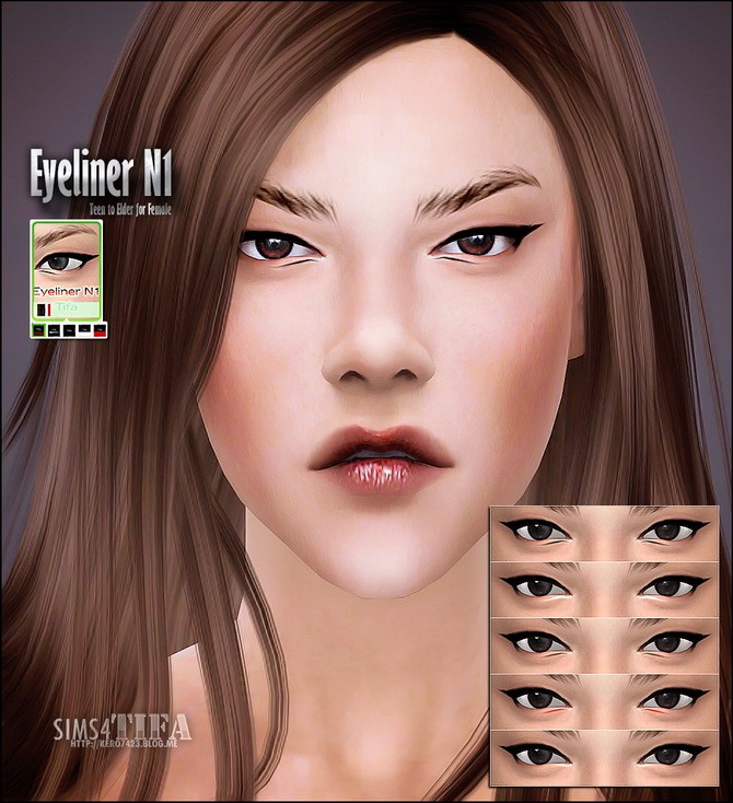 Sims 4 Eyeliner N1 at Tifa Sims