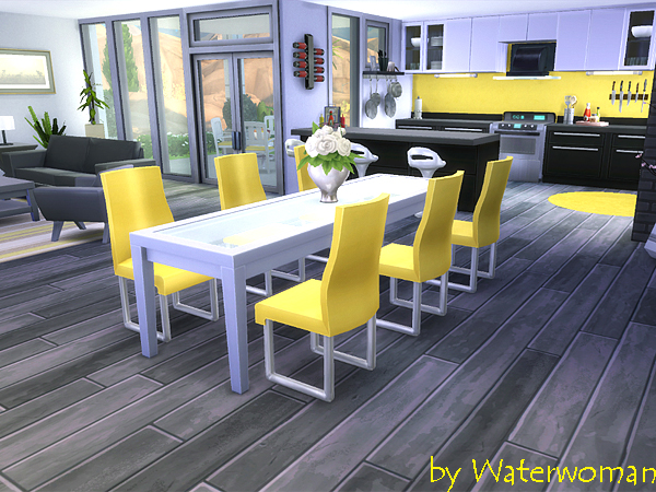 Sims 4 Lemon Drop house by Waterwoman at Akisima