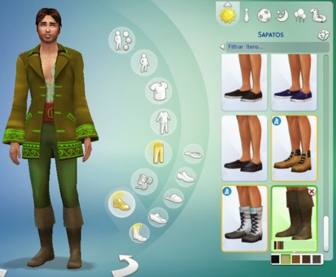 Sims 4 Medieval Boots by Kiara at My Stuff