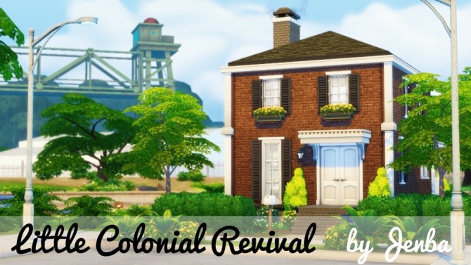Sims 4 Little Colonial Revival at Jenba Sims
