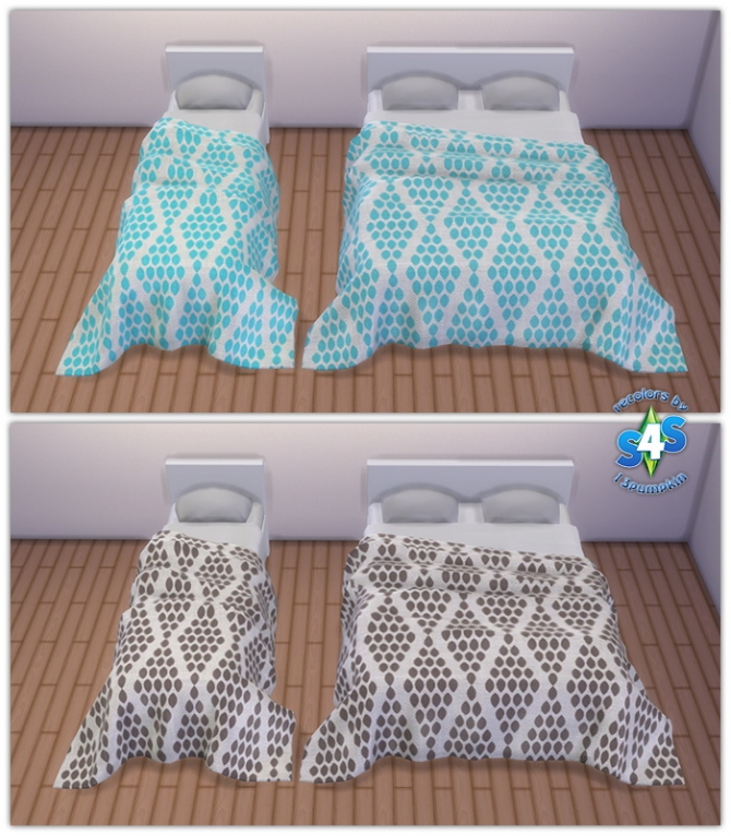 Sims 4 Pilar’s Natural Bedding Recolors at 13pumpkin31