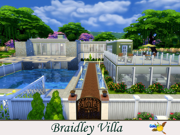 Sims 4 Braidley Villa by Evi at TSR