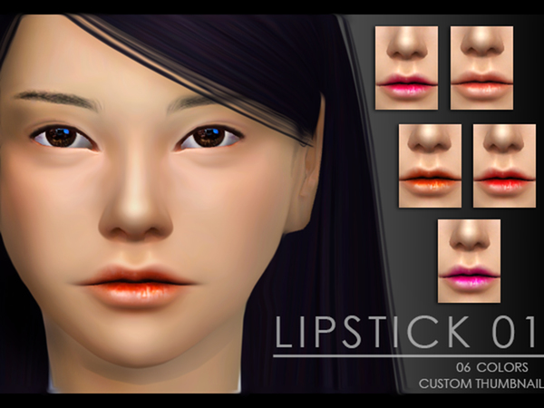 Sims 4 Yume Lipstick 01 by Zauma at TSR