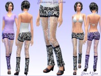 Shimmering Lace Jeans at Shara 4 Sims
