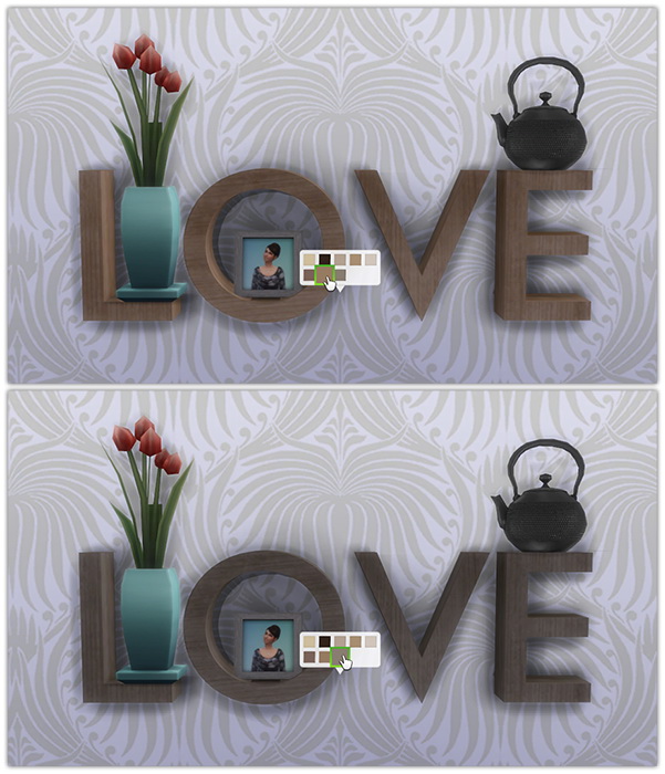 Sims 4 Love Sculpture 8 Wooden recolors at 13pumpkin31