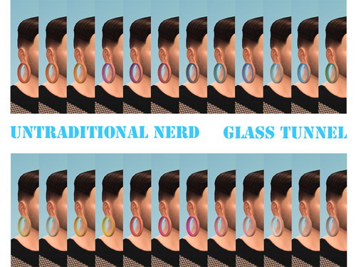 Sims 4 Piercings: Tunnels L size at Untraditional NERD