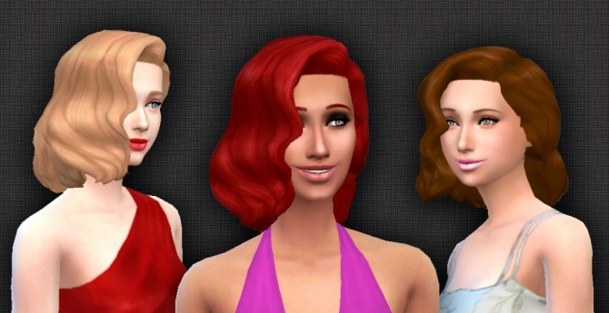 Sims 4 Medium Wavy Classic hair at My Stuff