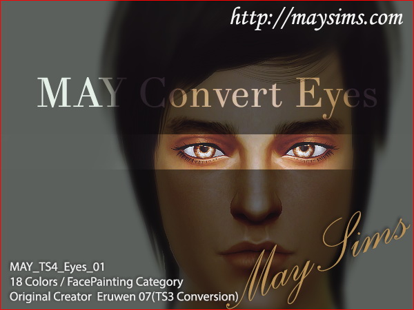 Sims 4 Eruwens eyes conversion 01 at May Sims
