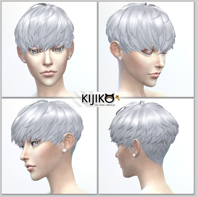 Sims 4 Short Hair With Heavy Bangs (Female) at Kijiko