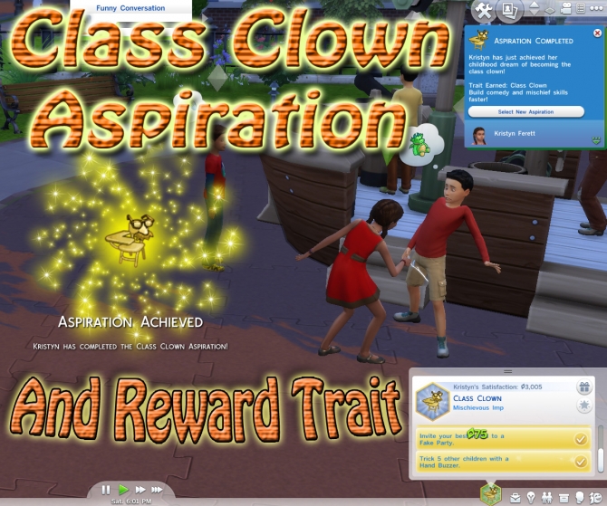 Sims 4 Class Clown Aspiration by scumbumbo at Mod The Sims