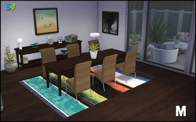 Sims 4 Courcelles SAM dining set at Mango Sims