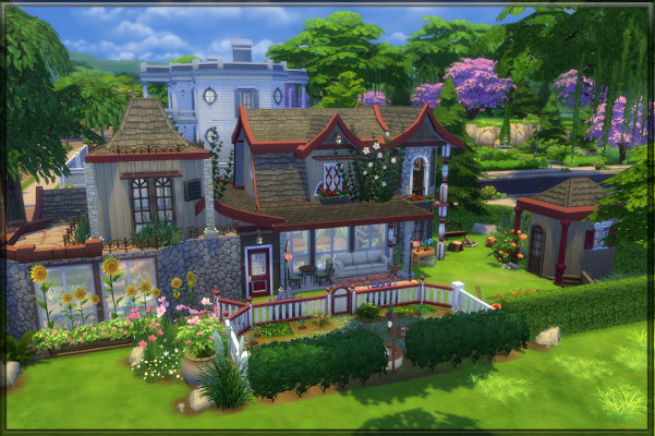Sims 4 Home of the Gytha Ogg Discworld witch by Satureja at Blacky’s Sims Zoo